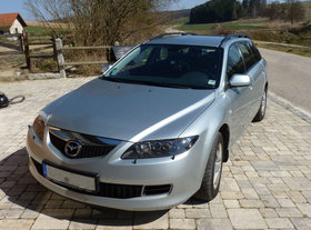 Sehr gut gepflegter Mazda 6 Kombi (Facelift) 143 PS m. AHK + Alu-Rädersatz