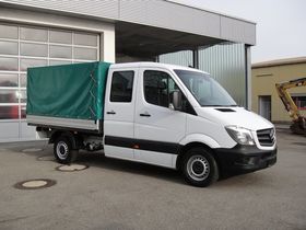 Mercedes-Benz 313 CDI Sprinter Pritsche Plane, 7-Sitzer, AHK