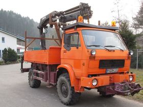 LKW 4x4 mit 145 Hiab Ladekran Kran Autokran18Meter