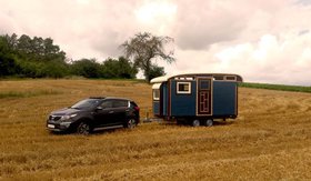 Zirkuswagen Oceanblue Caravan Tiny Home