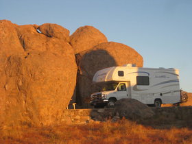 Ford Jamboree Sport Fleetwood 7m steht in Las Vegas USA im August/September